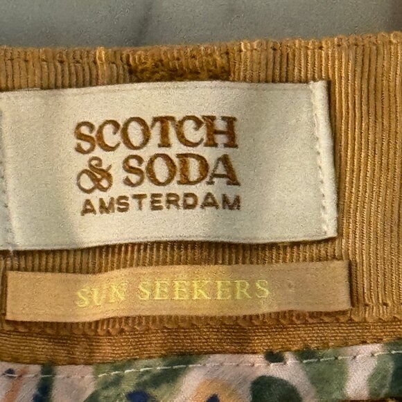 NWT Scotch & Soda Edie Tailored Wide Leg Pants in Yellow Size 30 - Picture 7 of 16